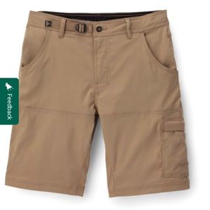 Prana Mens 10” Zion Stretch Hiking shorts NWT Dark khaki.  Water repellent